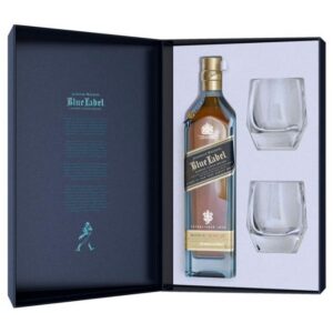 Johnnie Walker Blue Label 750ml Gift Set With 2 Glasses - Image 1