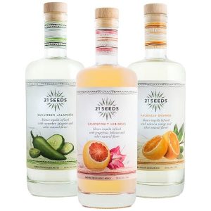 21 Seeds Cucumber Jalapeno, Grapefruit Hibiscus and Valencia Orange Tequila Bundle - Image 1