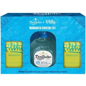 Don Julio Blanco Tequila + 2 Filthy Margarita Mix Gift Set Pack - Image 1