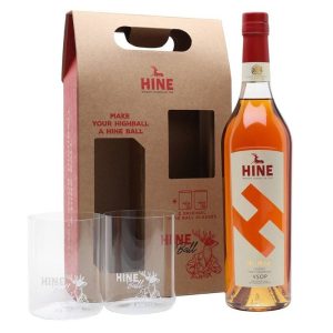 H by Hine V.S.O.P. Cognac with 2 Hine Ball Glasses - Image 1