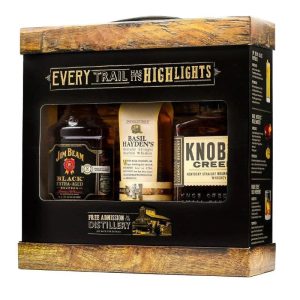 Jim Beam Black / Basil Hayden / Knob Creek 9 Year Old 3-Pack (375ml) - Image 1