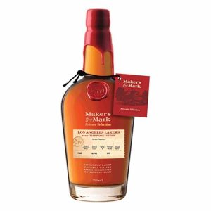 Maker's Mark Cask Strength Kentucky Straight Bourbon Whiskey Private Wood Finish Selection (Lakers 2020) - Image 1