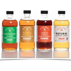 Royal Rose Organic Syrups Whiskey Cocktail Pack (4 x 8oz) - Image 1