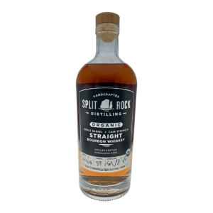 Split Rock Single Barrel Cask Strength Organic Straight Bourbon Whiskey (750mL) - Image 1