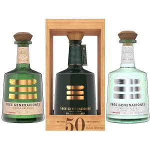 Tres Generaciones 50th Anniversary Añejo, Plata and Reposado Tequila Bundle - Image 1